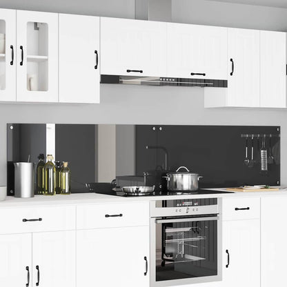 Schienale da cucina 2 pcs Grigio scuro 120 x 50 cm