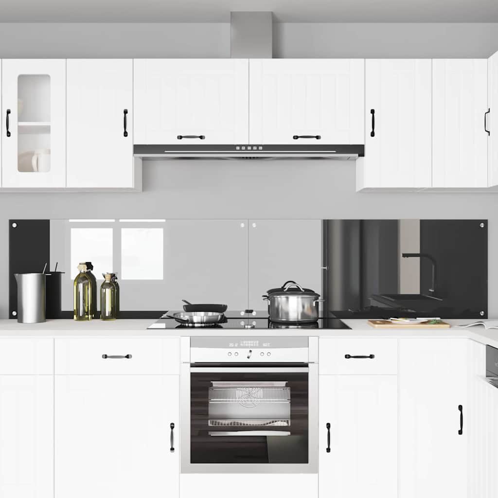 Schienale da cucina 2 pcs Grigio scuro 120 x 50 cm