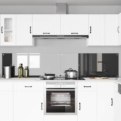 Schienale da cucina 2 pcs Grigio scuro 120 x 50 cm