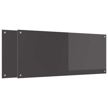 Schienale da cucina 2 pcs Grigio scuro 120 x 50 cm