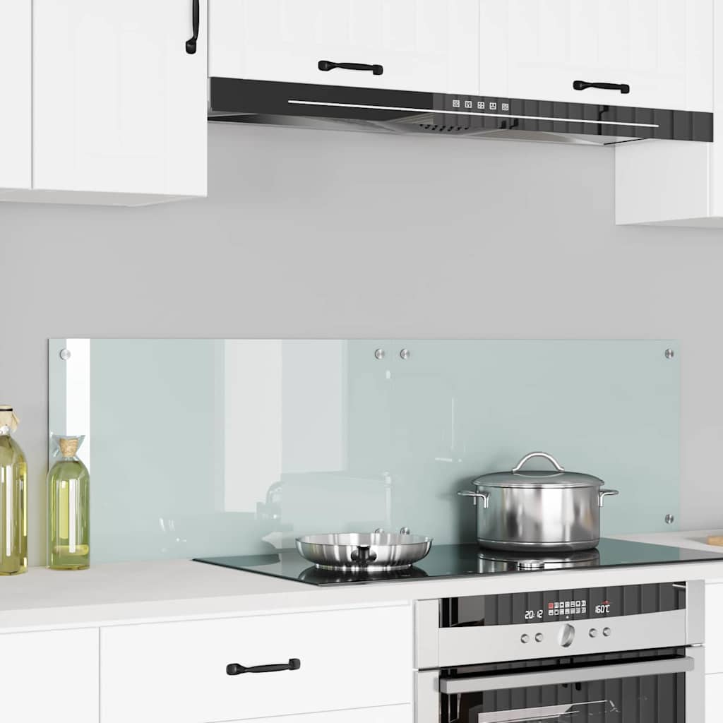 Schienale da cucina 2 pcs Bianco 70 x 40 cm vetro temperato