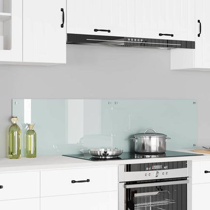 Schienale da cucina 2 pcs Bianco 80 x 40 cm vetro temperato