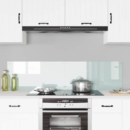 Schienale da cucina 2 pcs Bianco 80 x 40 cm vetro temperato
