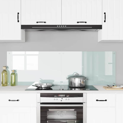 Schienale da cucina 2 pcs Bianco 80 x 50 cm vetro temperato