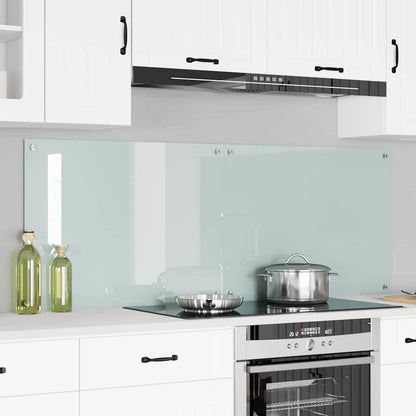 Schienale da cucina 2 pcs Bianco 80 x 60 cm vetro temperato