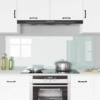 Schienale da cucina 2 pcs Bianco 80 x 60 cm vetro temperato