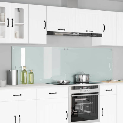 Schienale da cucina 2 pcs Bianco 100 x 60 cm vetro temperato