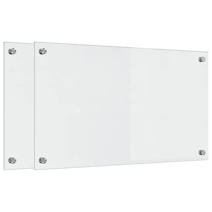 Schienale da cucina 2 pcs Trasparente 70 x 40 cm