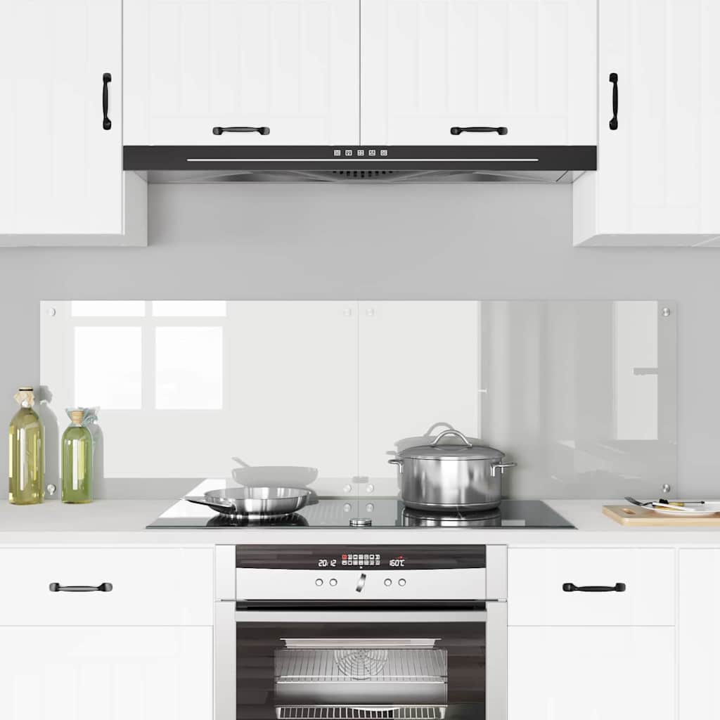 Schienale da cucina 2 pcs Trasparente 80 x 50 cm