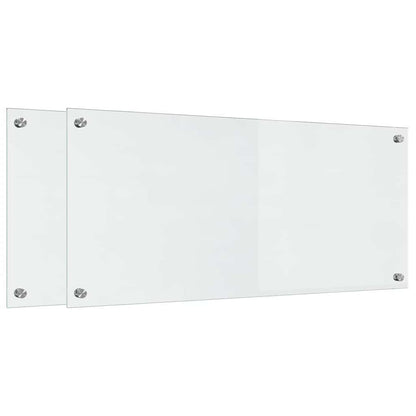 Schienale da cucina 2 pcs Trasparente 90 x 40 cm