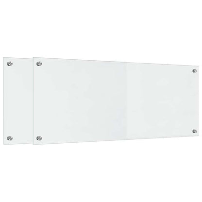 Schienale da cucina 2 pcs Trasparente 100 x 40 cm