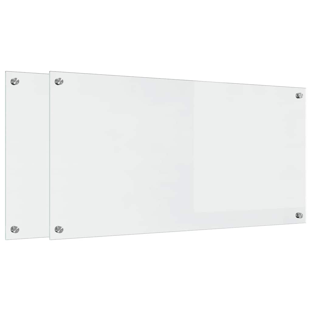 Schienale da cucina 2 pcs Trasparente 100 x 50 cm