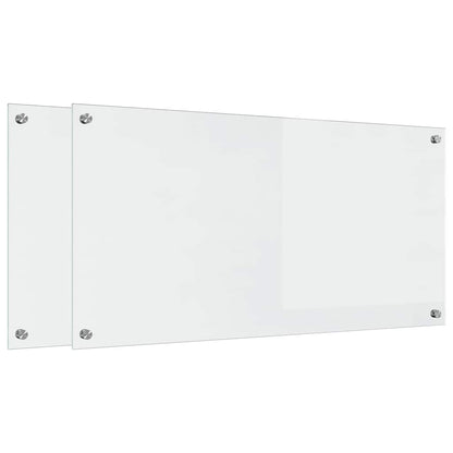 Schienale da cucina 2 pcs Trasparente 100 x 50 cm