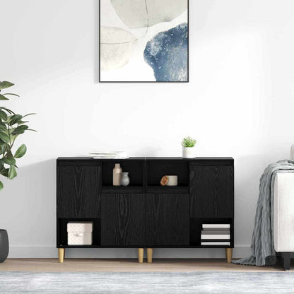 Sideboards 2 pcs Rovere Nero 60 x 35 x 70 cm Legno multistrato