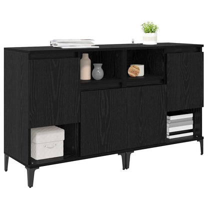 Sideboards 2 pcs Rovere Nero 60 x 35 x 70 cm Legno multistrato