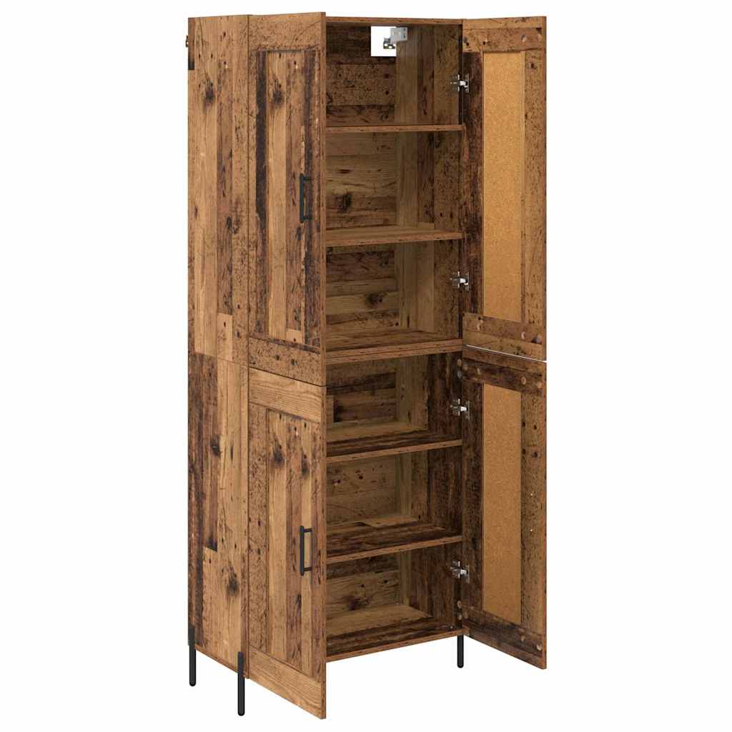 Credenza 2 pcs Legno vecchio Legno multistrato