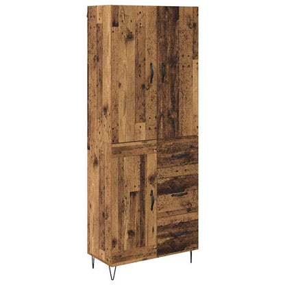 Credenza con cassetto 2 pcs Legno vecchio Legno multistrato