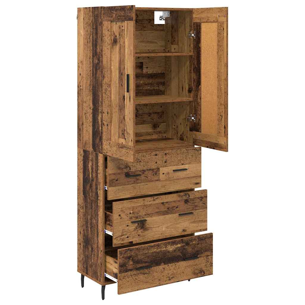 Credenza con cassetto 2 pcs Legno vecchio Legno multistrato