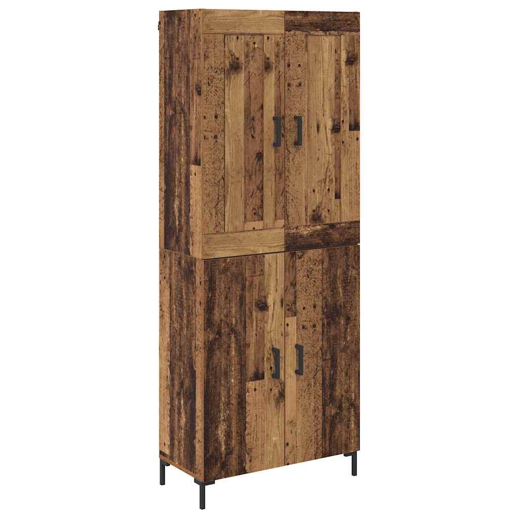 Credenza 2 pcs Legno vecchio Legno multistrato