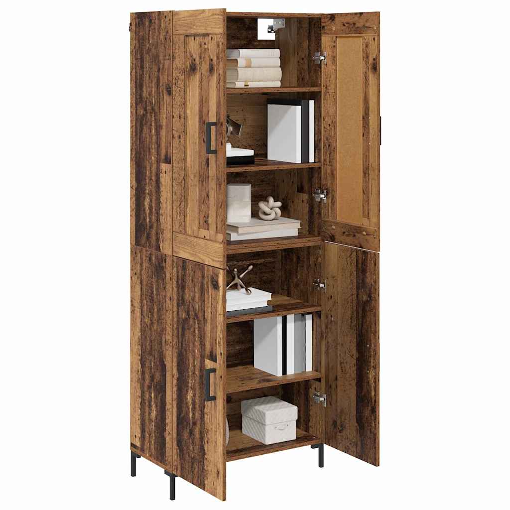 Credenza 2 pcs Legno vecchio Legno multistrato