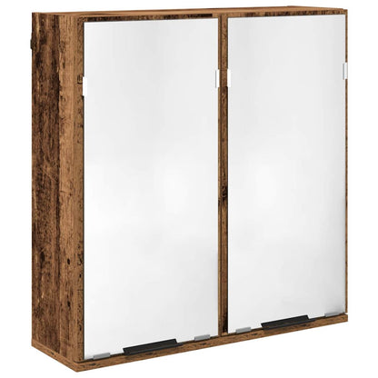 Set di Armadi da Bagno 3 pcs Legno vecchio Legno multistrato