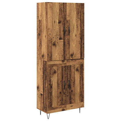 Credenza 2 pcs Legno vecchio Legno multistrato