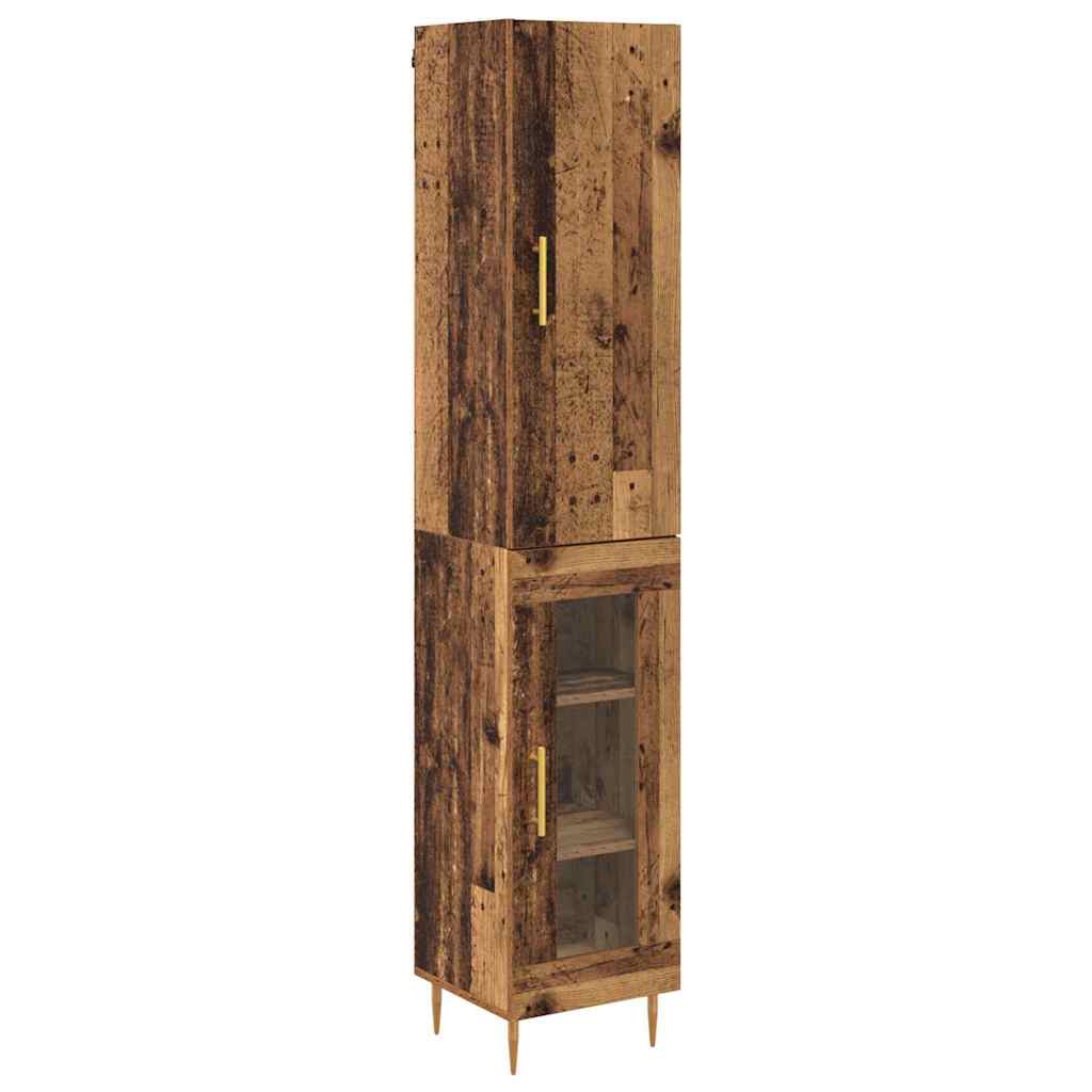 Credenza 2 pcs Legno vecchio Legno multistrato