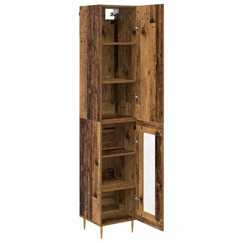 Credenza 2 pcs Legno vecchio Legno multistrato