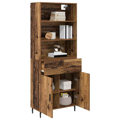 Credenza con cassetto Legno vecchio 69,5 x 34 x 180 cm