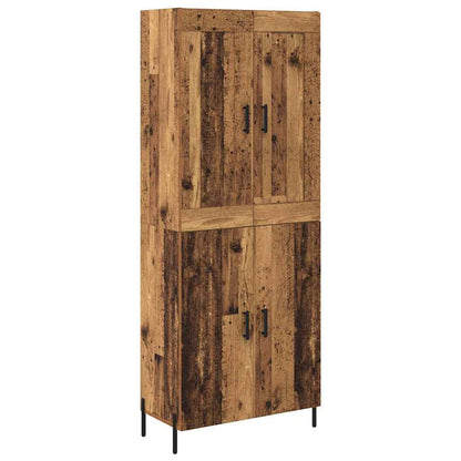 Credenza 2 pcs Legno vecchio Legno multistrato