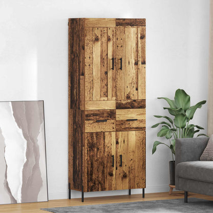 Credenza 2 pcs Legno vecchio Legno multistrato