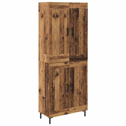 Credenza 2 pcs Legno vecchio Legno multistrato