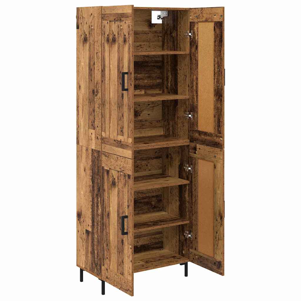 Credenza 2 pcs Legno vecchio Legno multistrato