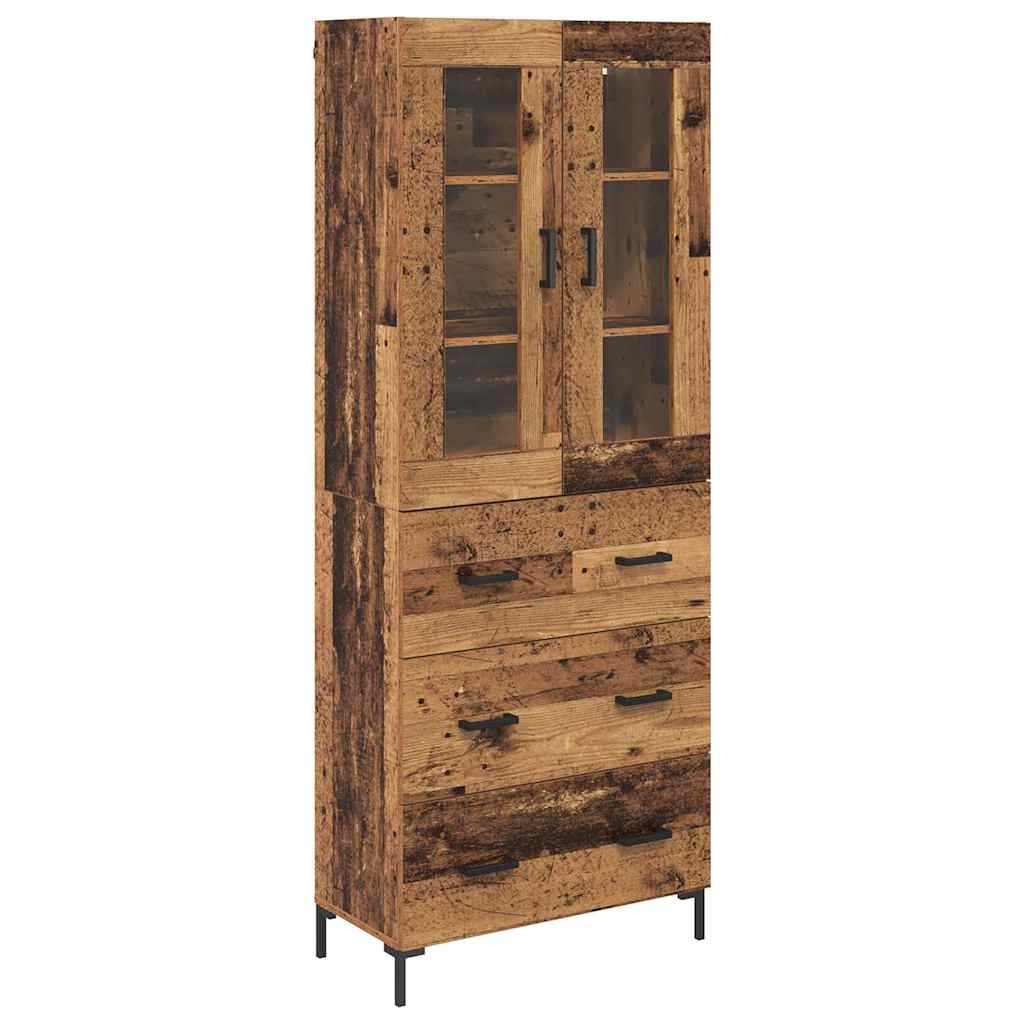 Credenza con cassetto 2 pcs Legno vecchio Legno multistrato