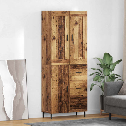 Credenza con cassetto 2 pcs Legno vecchio Legno multistrato