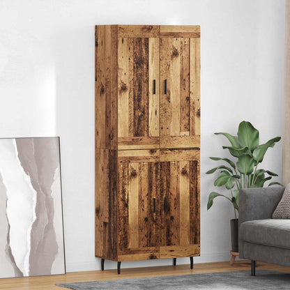 Credenza 2 pcs Legno vecchio Legno multistrato