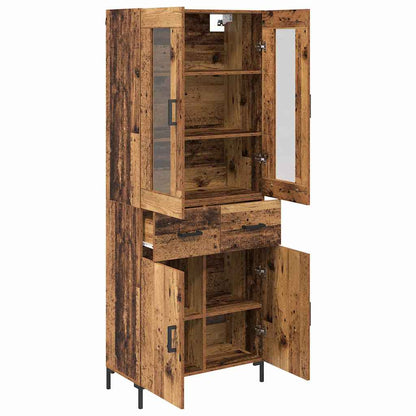 Credenza con cassetto 2 pcs Legno vecchio Legno multistrato