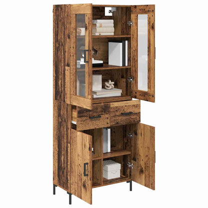 Credenza con cassetto 2 pcs Legno vecchio Legno multistrato