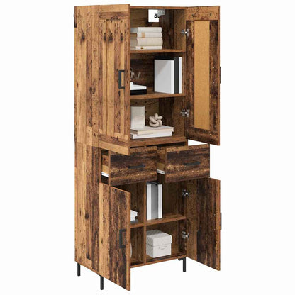 Credenza con cassetto 2 pcs Legno vecchio Legno multistrato