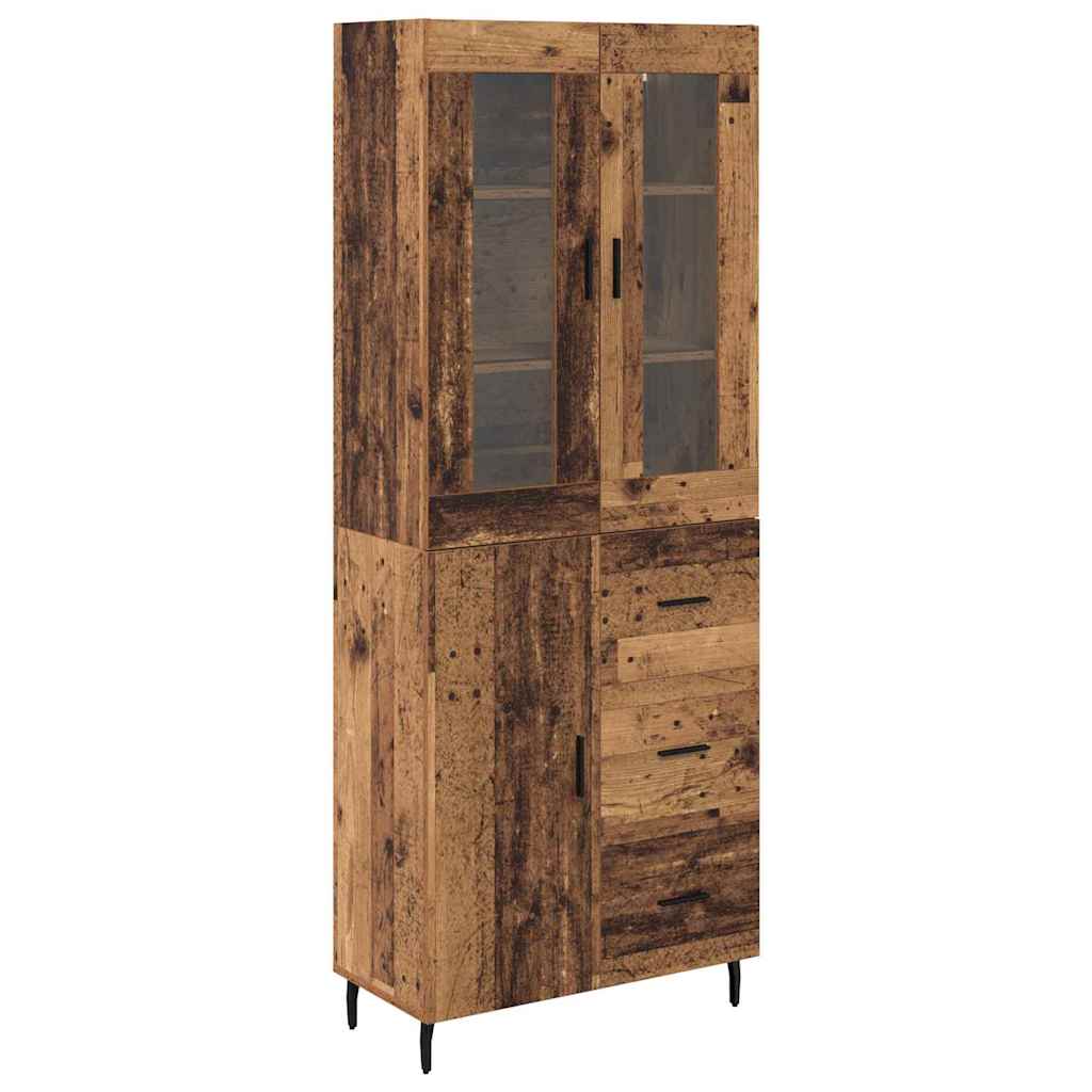 Credenza con cassetto 2 pcs Legno vecchio Legno multistrato