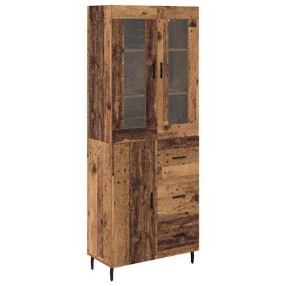 Credenza con cassetto 2 pcs Legno vecchio Legno multistrato