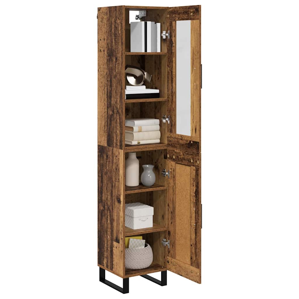 Credenza Legno vecchio 34,5 x 34 x 180 cm Legno multistrato