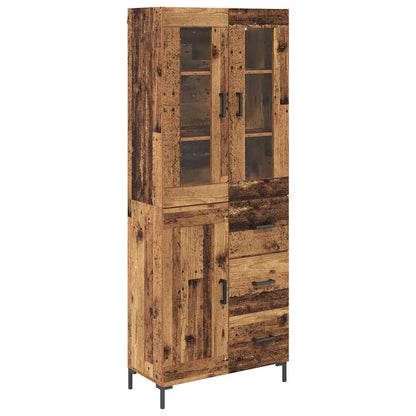 Credenza con cassetto 2 pcs Legno vecchio Legno multistrato