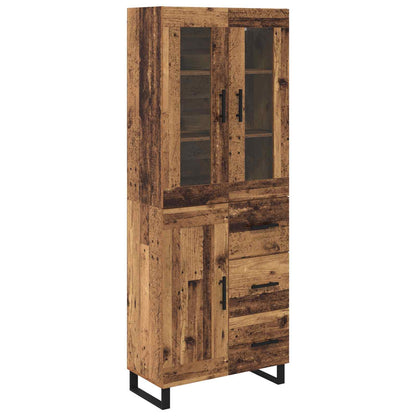 Credenza con cassetto 2 pcs Legno vecchio Legno multistrato