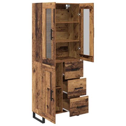 Credenza con cassetto 2 pcs Legno vecchio Legno multistrato