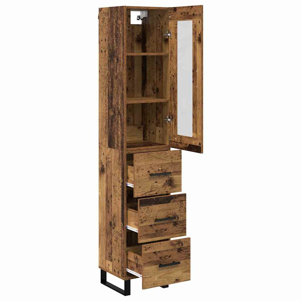 Credenza Legno vecchio 34,5 x 34 x 180 cm Legno multistrato