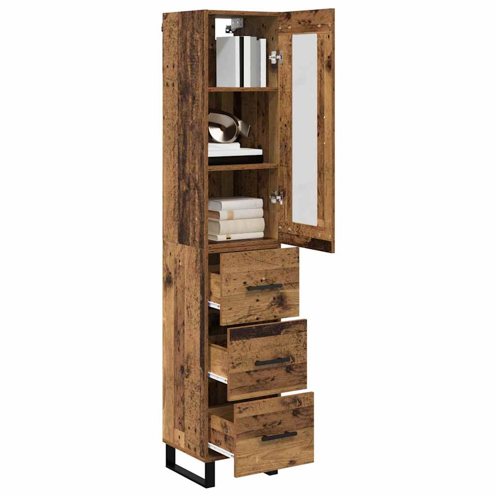 Credenza Legno vecchio 34,5 x 34 x 180 cm Legno multistrato