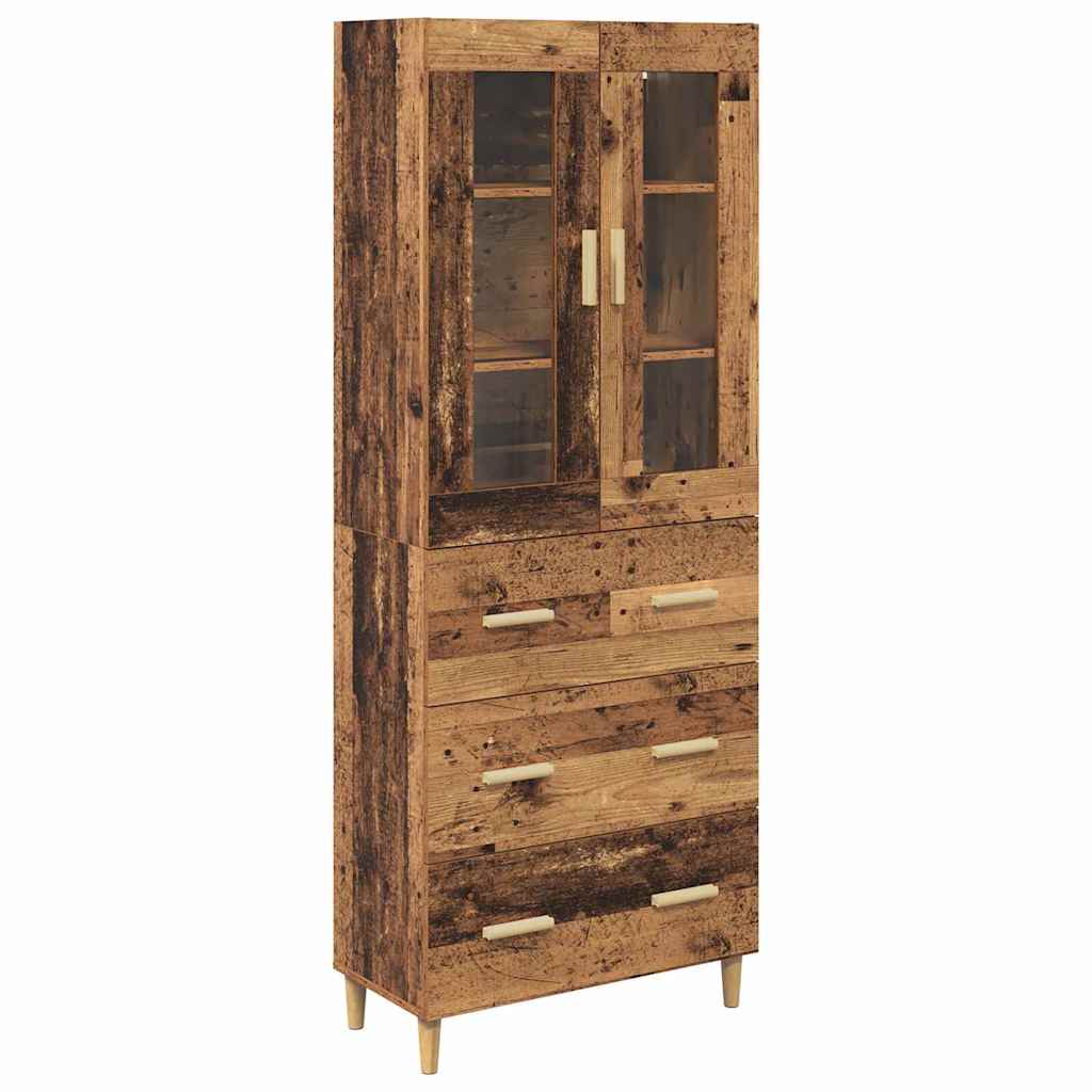 Credenza con cassetto Legno vecchio 69,5 x 34 x 180 cm
