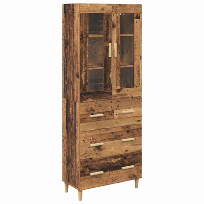Credenza con cassetto Legno vecchio 69,5 x 34 x 180 cm