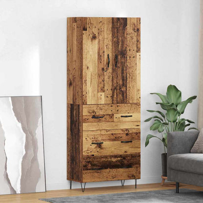 Credenza con cassetto 2 pcs Legno vecchio Legno multistrato